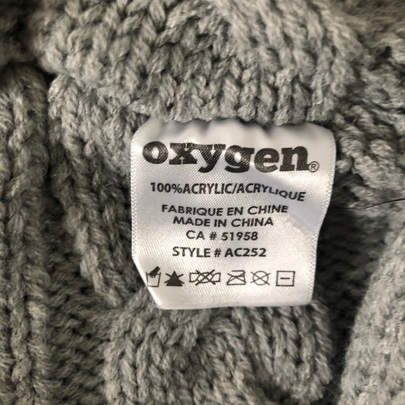 Oxygen Grey Neck Warmer Scarf - Picture 5 of 7